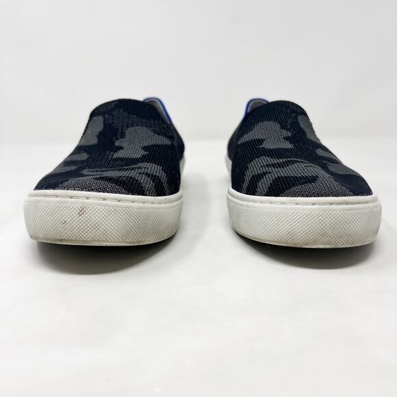 [Rothy's] Gray Camo Print The Original Slip On Sneakers Washable Size 7 - Picture 7 of 10